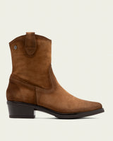 LEATHER MALENA LEATHER ANKLE BOOTS WITH ZIPPER