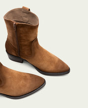 LEATHER MALENA LEATHER ANKLE BOOTS WITH ZIPPER