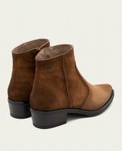 LEATHER MARINA LEATHER ANKLE BOOTS WITH ZIPPER