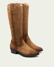 BOTTES EN CUIR AVEC FERMETURE ÉCLAIR MANUELA CUERO