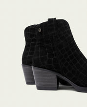 Taupe Noelia Leather Cowboy Ankle Boots with Zipper