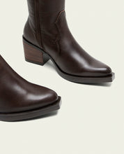 Moka Nerea Leather Cowboy Boots
