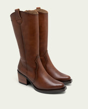 NEREA TAN LEATHER COWBOY BOOTS