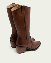 NEREA TAN LEATHER COWBOY BOOTS