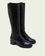 BOTTINES EN CUIR À TALONS OLIVIA MOKA
