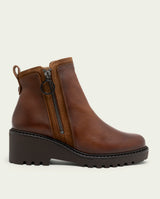 LEATHER PAZ LEATHER ZIPPER ANKLE BOOTS