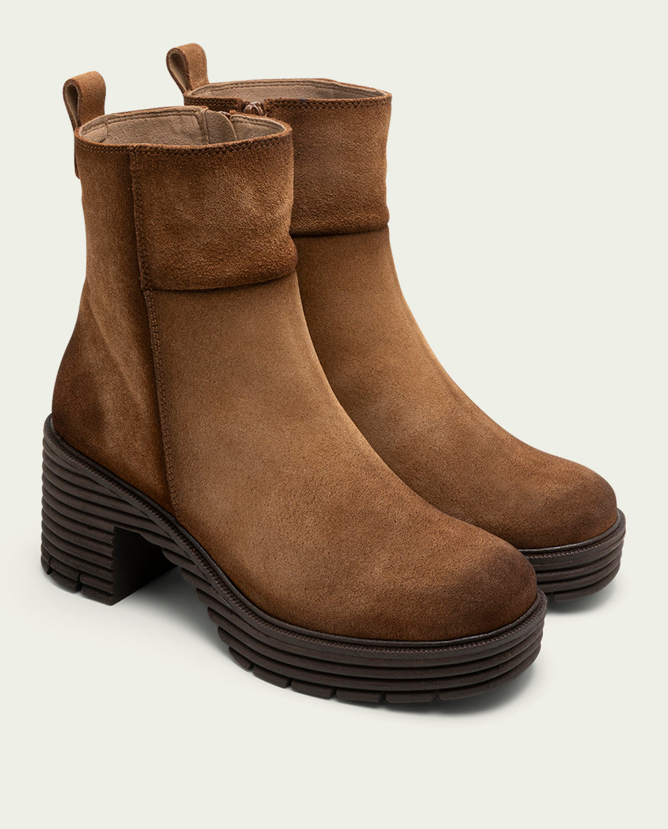 LEATHER SALMA LEATHER ZIPPER BOOTS