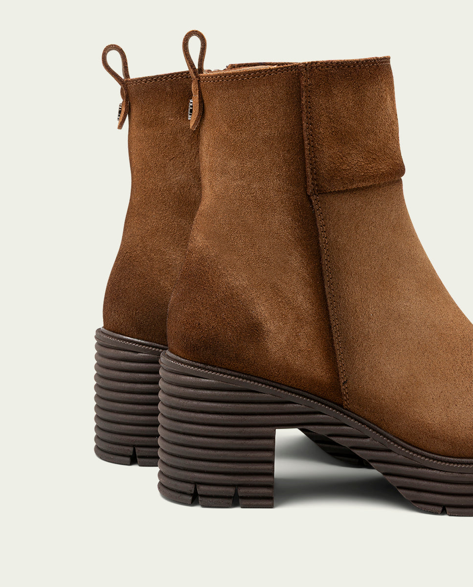 LEATHER SALMA LEATHER ZIPPER BOOTS
