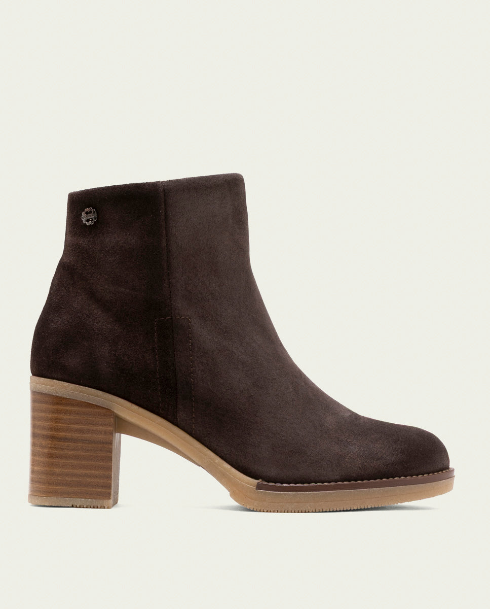 Tamara Moka Leather Heeled Ankle Boots
