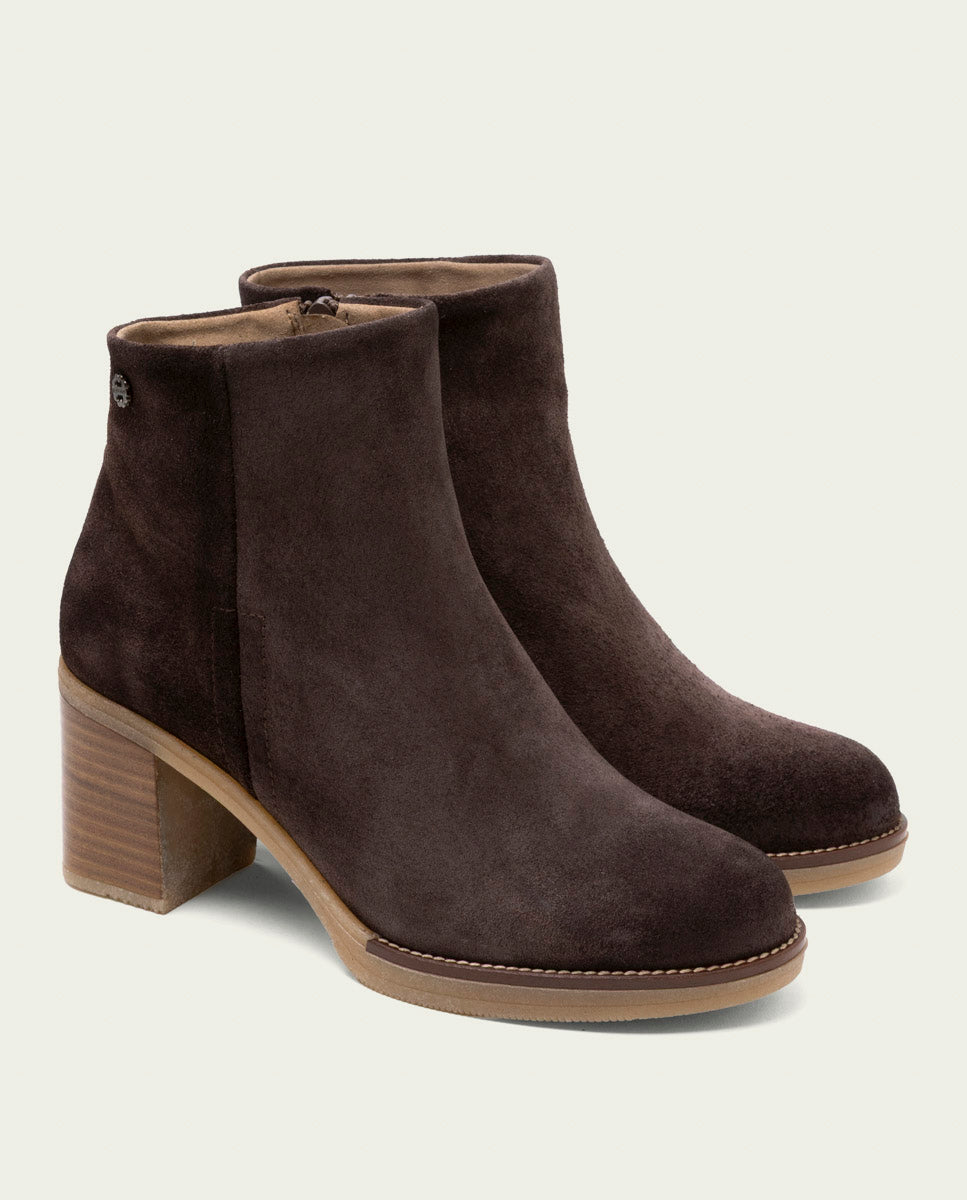 Tamara Moka Leather Heeled Ankle Boots
