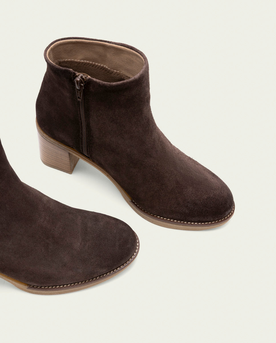 Tamara Moka Leather Heeled Ankle Boots