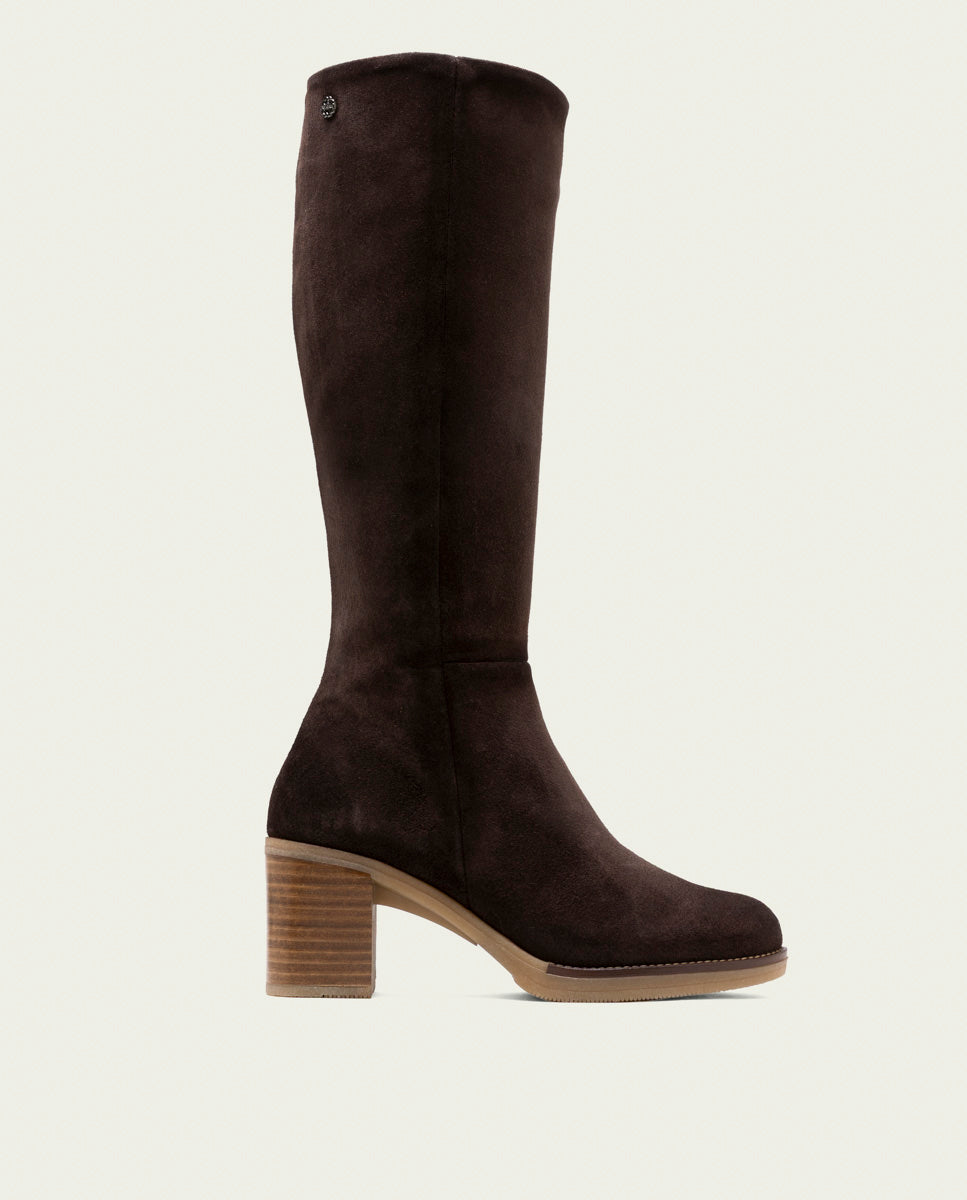 Tina Moka Leather Heeled Boots