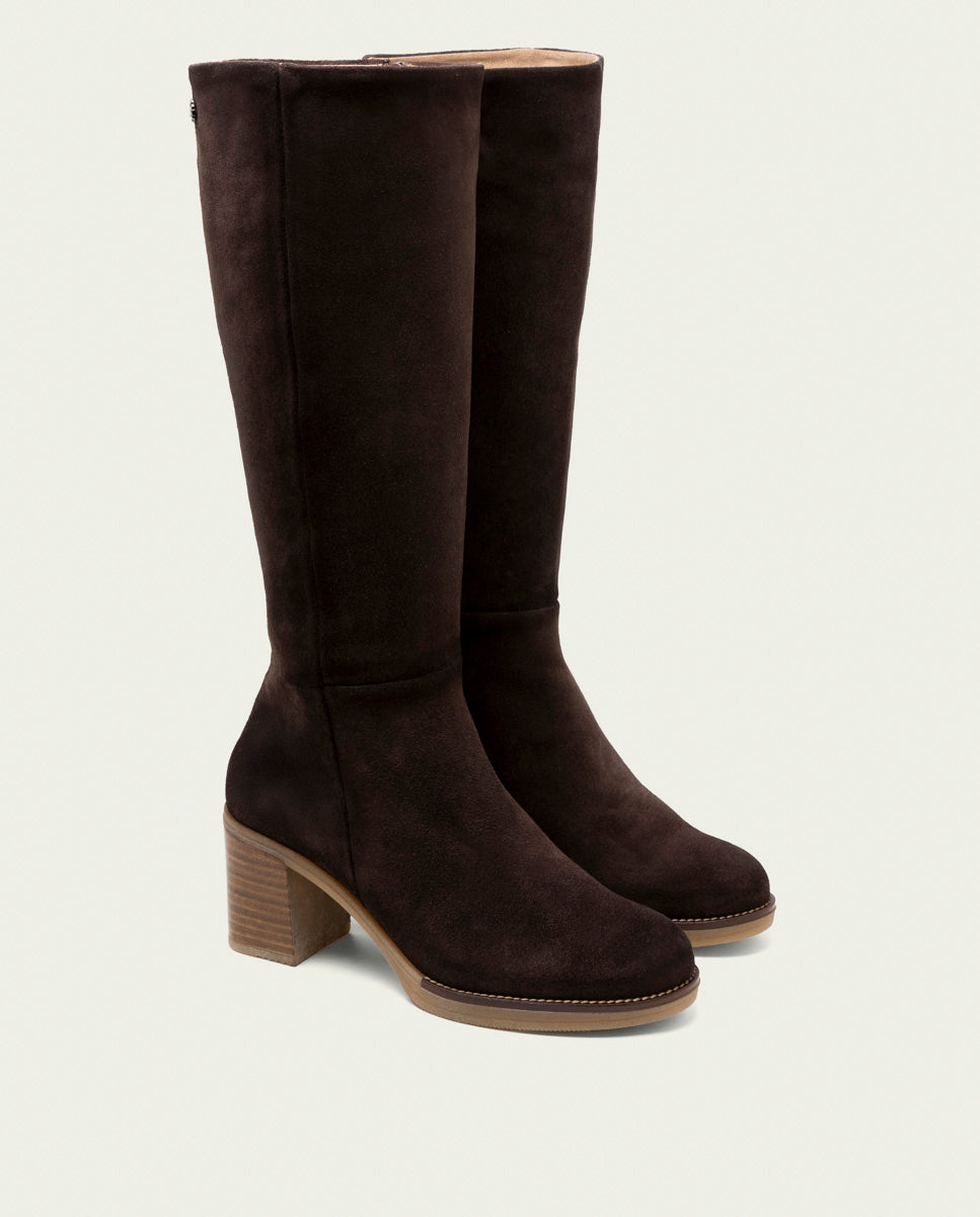 Tina Moka Leather Heeled Boots