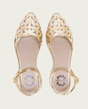 BALLERINE PLATE CLOUTÉS DORÉ RITA