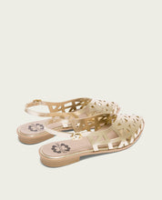 RINA GOLD FLAT BALLET SHOES