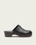 CLOGS EN CUIR POUR FEMME BRUNA NOIR