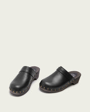 CLOGS EN CUIR POUR FEMME BRUNA NOIR