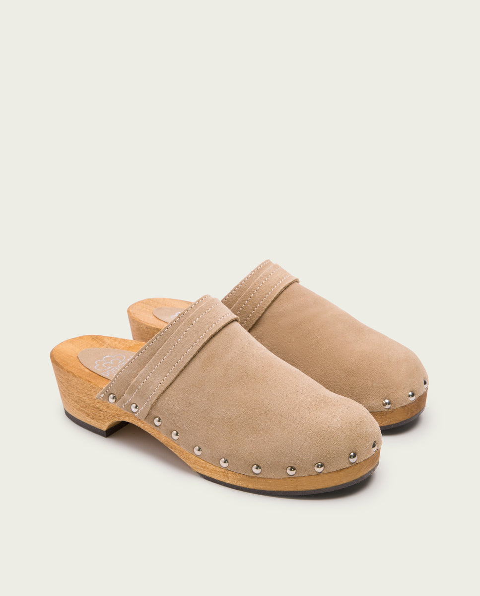 CLOGS EN DAIM POUR FEMME BRUNA ARENA