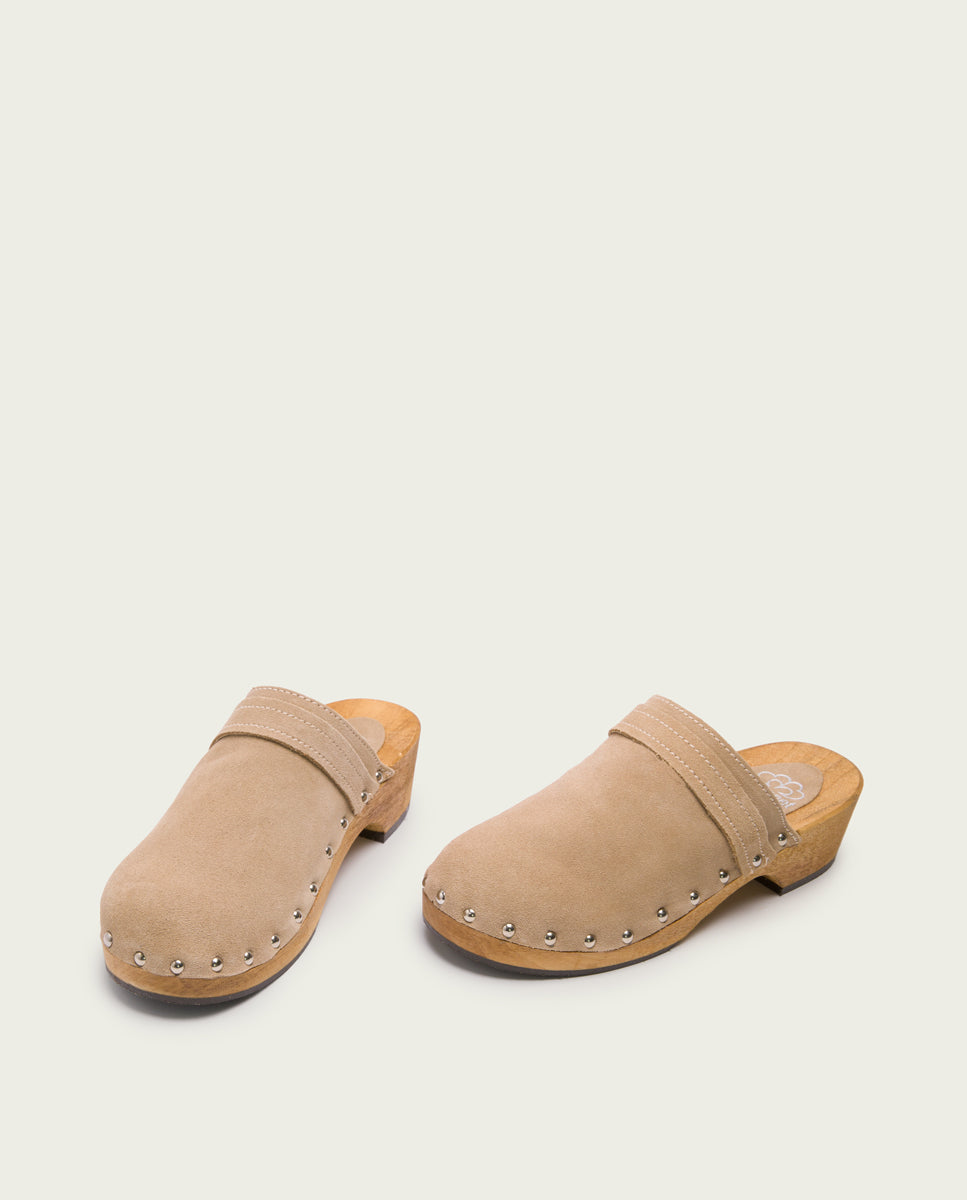 CLOGS EN DAIM POUR FEMME BRUNA ARENA