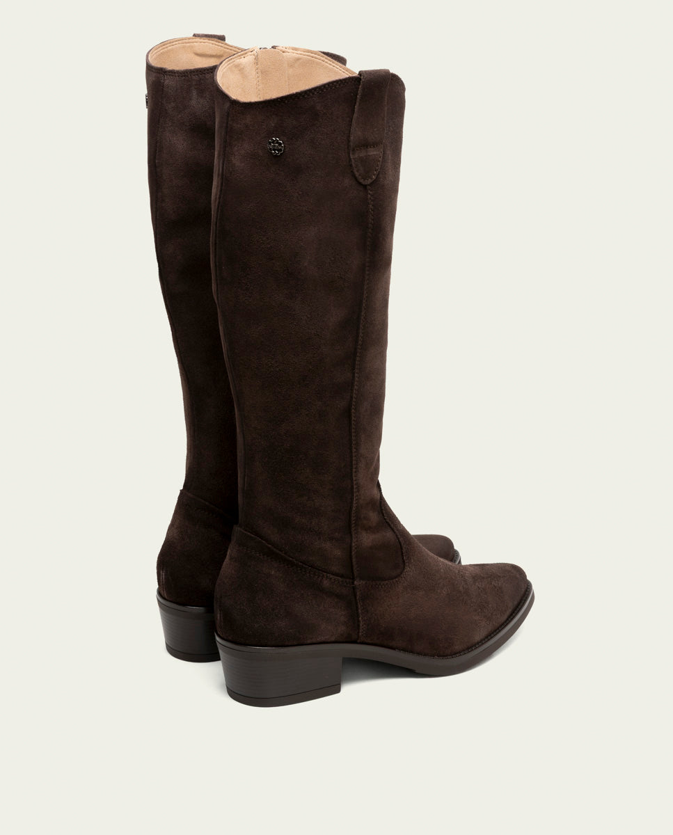 BOTTINES EN CUIR NOIR AVEC FERMETURE ÉCLAIR DELIA