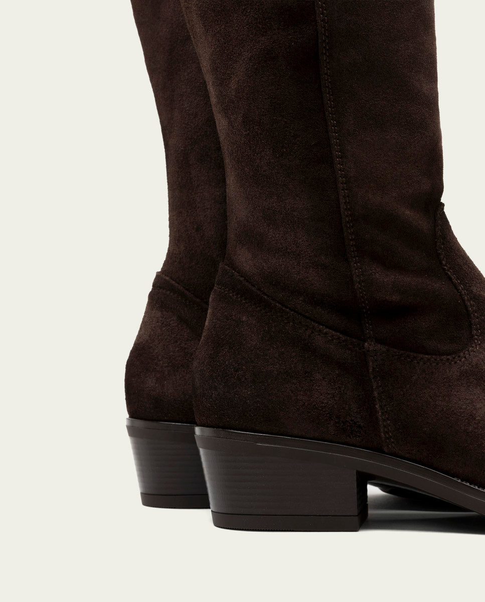 BOTTINES EN CUIR NOIR AVEC FERMETURE ÉCLAIR DELIA