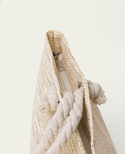 METALLIC RAFFIA BAG