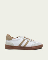 CHLOE WHITE AND BEIGE LEATHER SNEAKERS