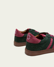 GREEN AND PINK SUEDE SPORT SNEAKERS BERLIN