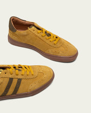 GREEN AND MUSTARD SUEDE SPORT SNEAKERS VIENA