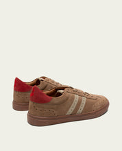 BASKETS SPORT DAIM TAUPE BEIGE ROUGE GRETA