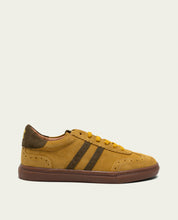GRETA GREEN AND MUSTARD SUEDE SNEAKERS