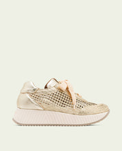 CHAUSSURES DE SPORT EN CUIR ET TISSU INÉS OR