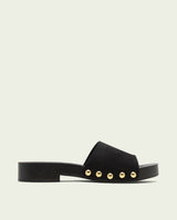 SANDALES EN CUIR À TALONS VALERIA NOIR