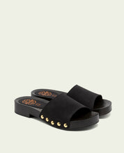 SANDALES EN CUIR À TALONS VALERIA NOIR